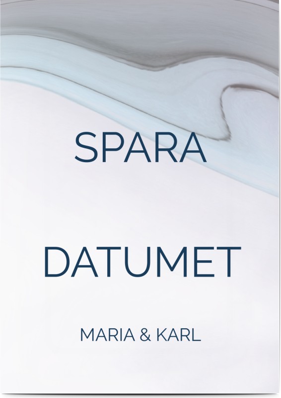 Save the Date, färgrik, kula, former, blå, grön, violett, vit, orginal, A6, enkelt, Optimalprint