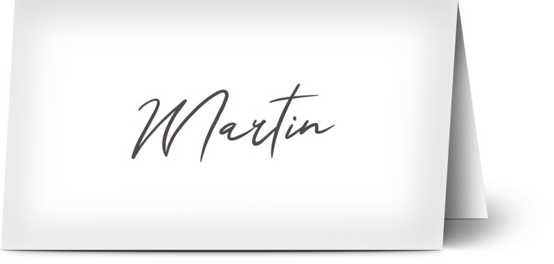 Placeringskort för dop, handstil, minimal, foto, enkel, pojke, flicka, vit, placeringskort, vikt, Optimalprint